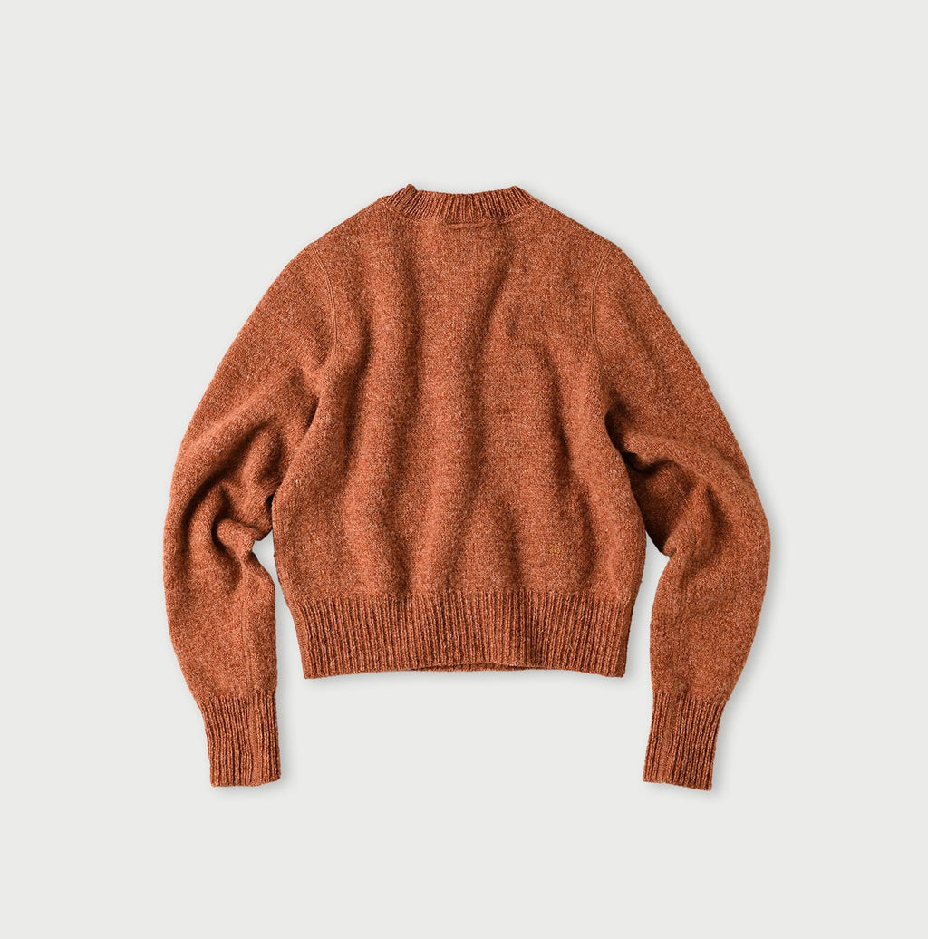 Shetland Boiled Wool Sweater Back
