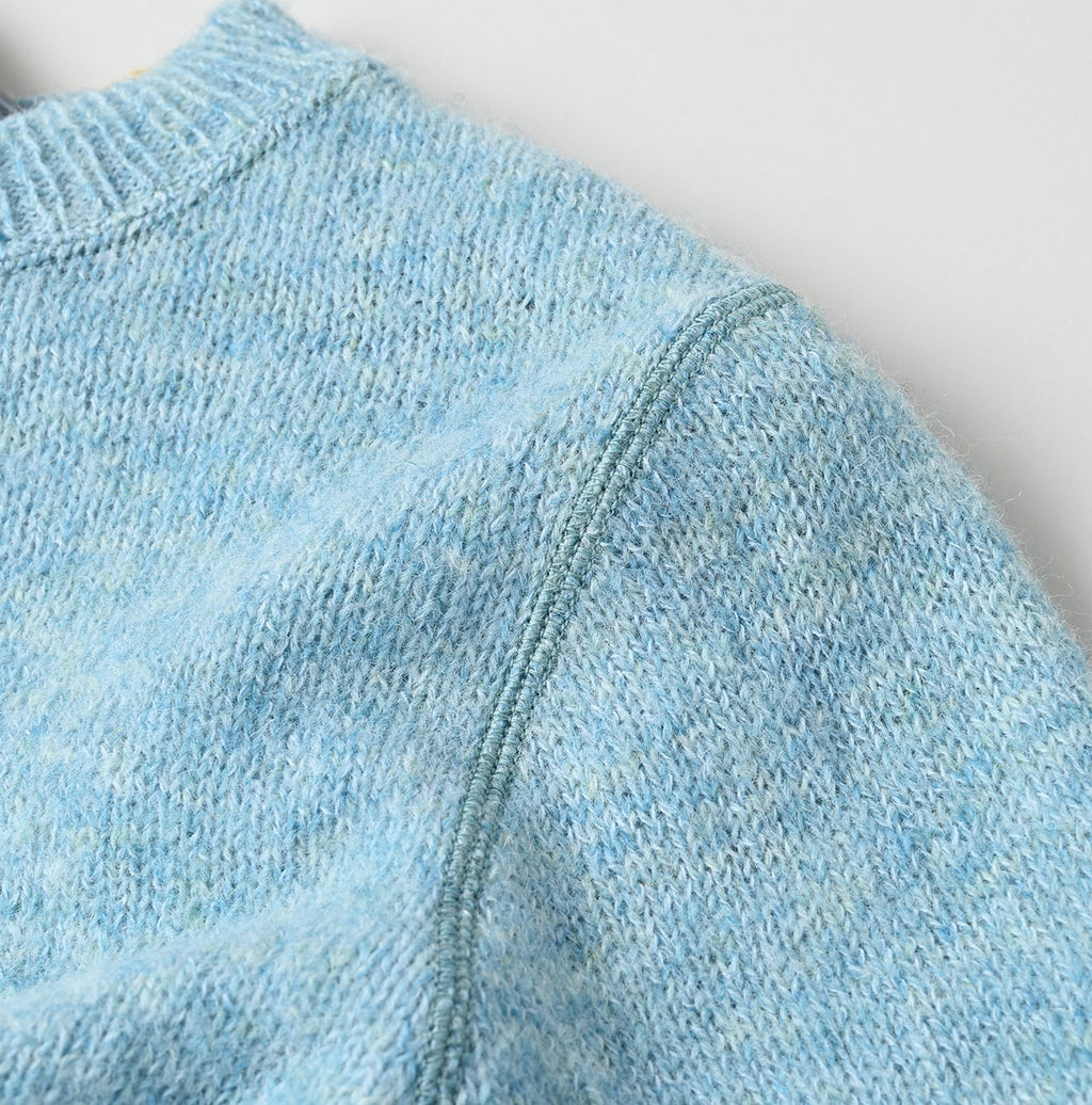 Shetland Boiled Wool Sweater Detail