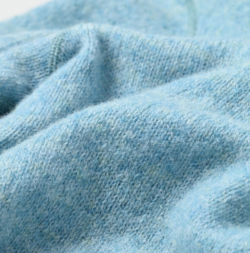 Shetland Boiled Wool Sweater Detail