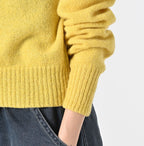 Shetland Boiled Wool Sweater Detail