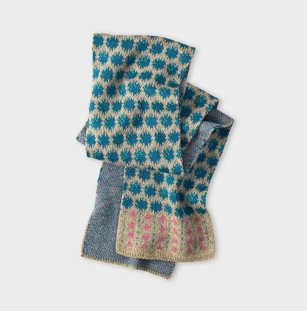 Shetland SAIJIKI Chestnuts Komon Muffler