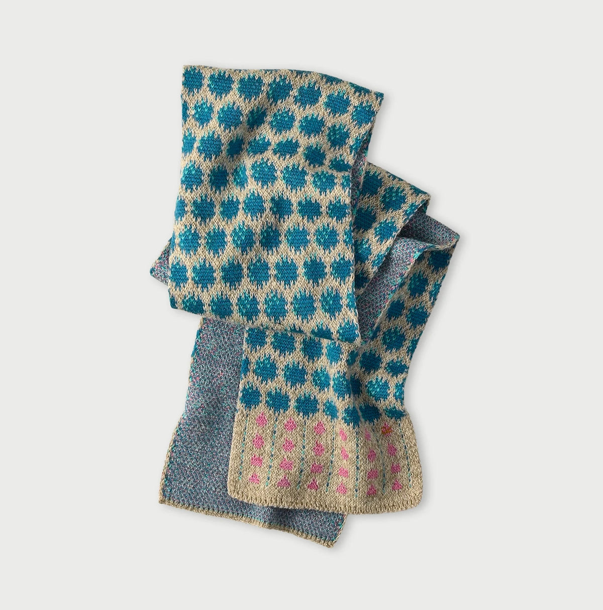 Shetland SAIJIKI Chestnuts Komon Muffler