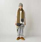 Shetland SAIJIKI Chestnuts Komon Muffler