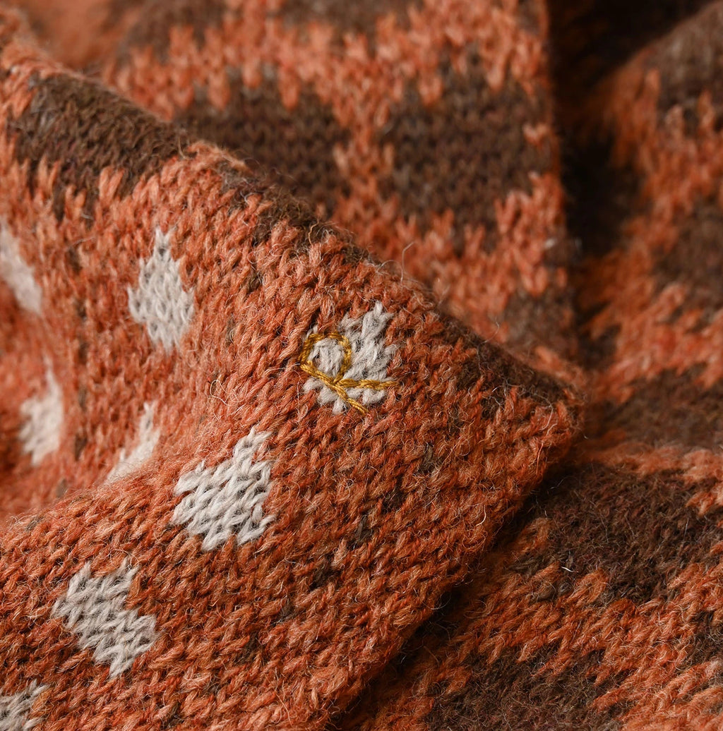 Shetland SAIJIKI Chestnuts Komon Muffler