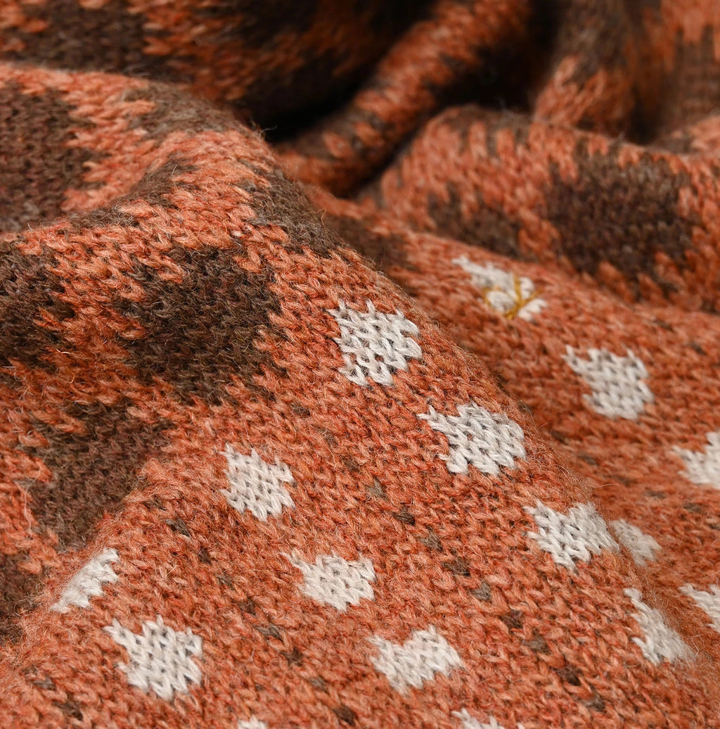 Shetland SAIJIKI Chestnuts Komon Muffler