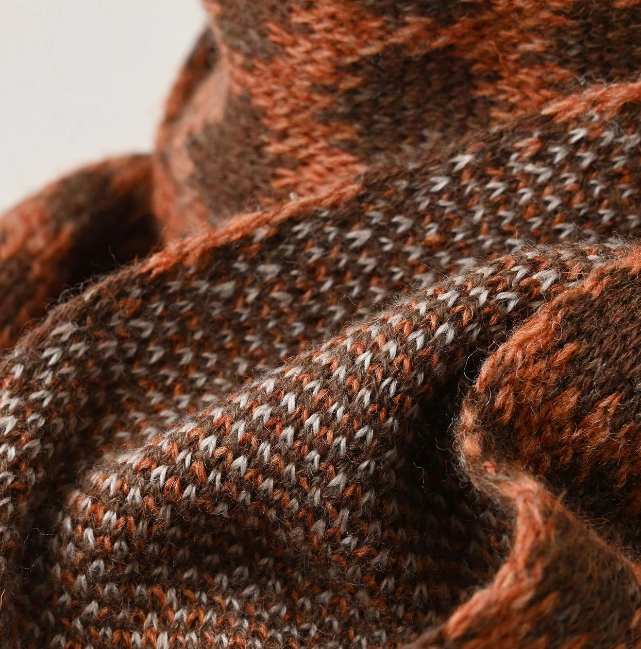 Shetland SAIJIKI Chestnuts Komon Muffler