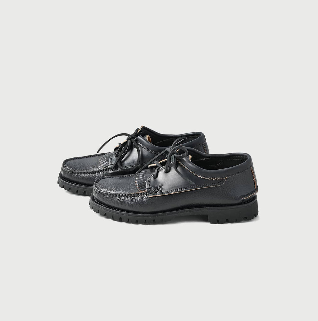 YUKETEN x 45R Cordovan Blucher Cortina Sole Black