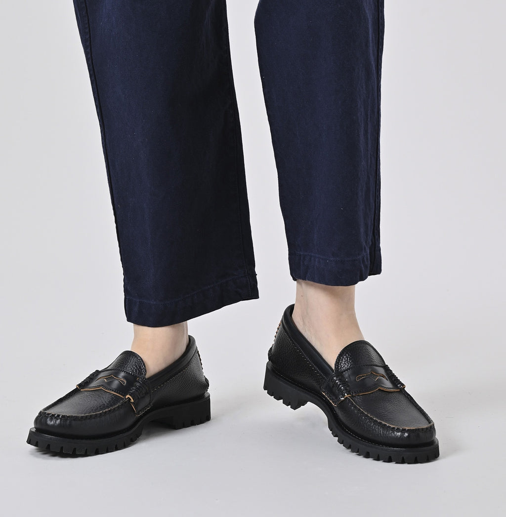 YUKETEN x 45R Cordovan Loafer Cortina Sole Female Model