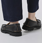 YUKETEN x 45R Cordovan Loafer Cortina Sole Female Model