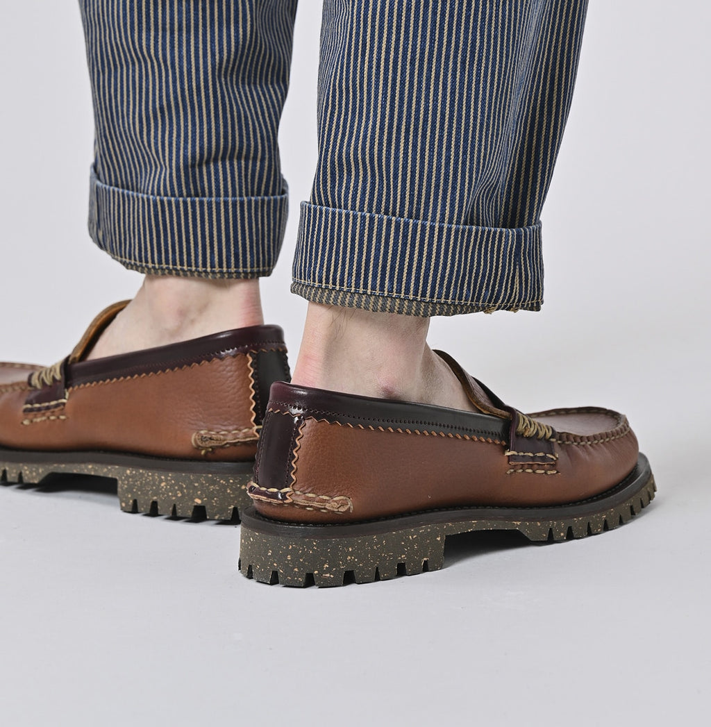 YUKETEN x 45R Cordovan Loafer Cortina Sole Male Model