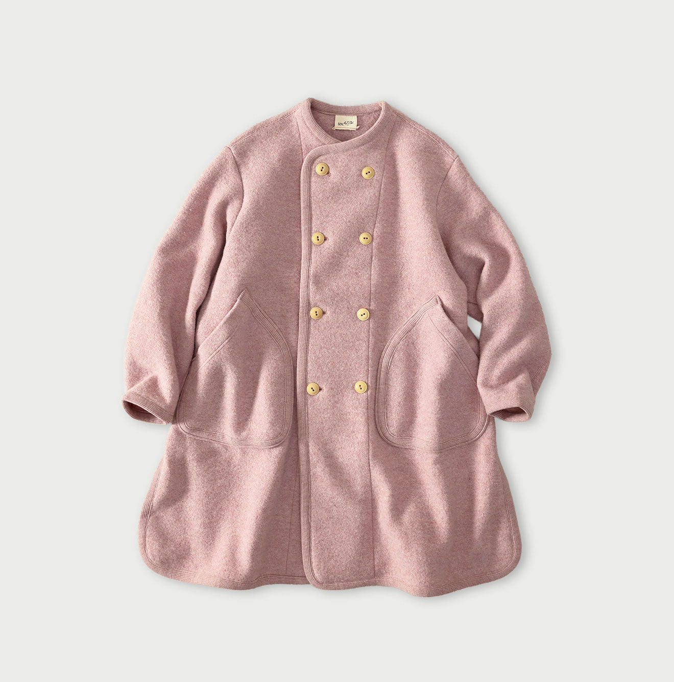 Boiled Wool Knit Tyrolean Coat