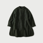Boiled Wool Knit Tyrolean Coat Green Top