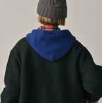 Boiled Wool Knit Tyrolean Coat Detail