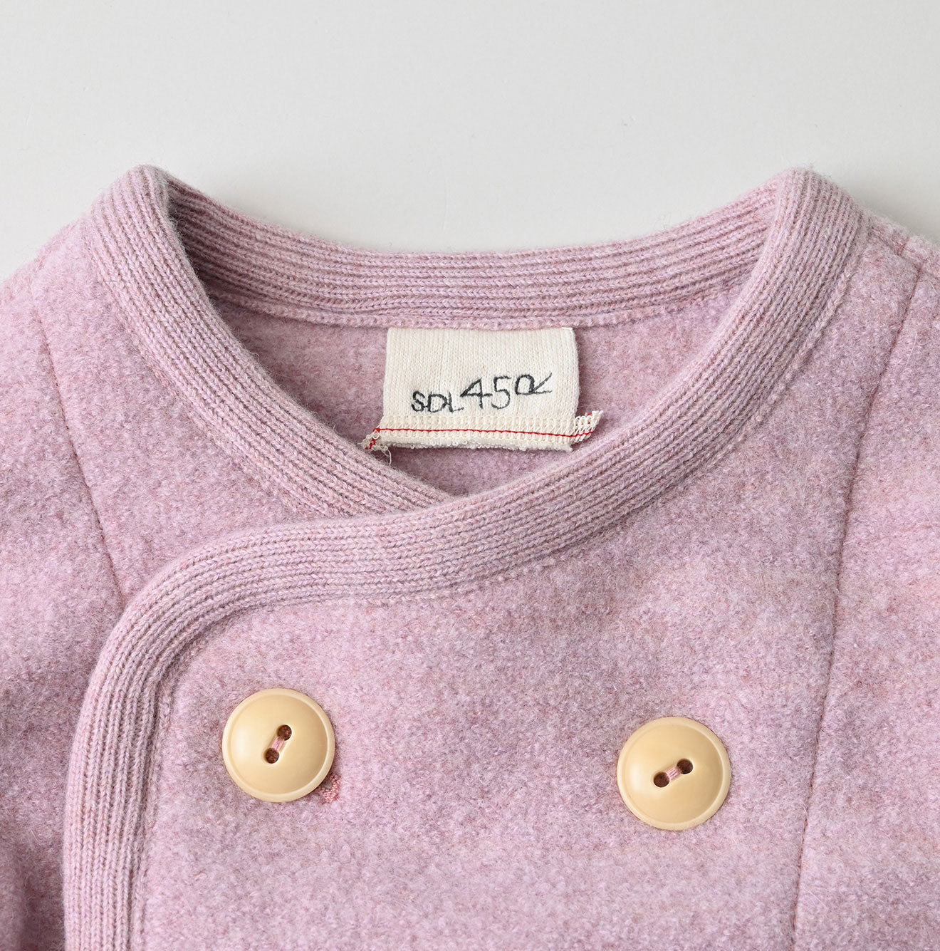 Boiled Wool Knit Tyrolean Coat Detail