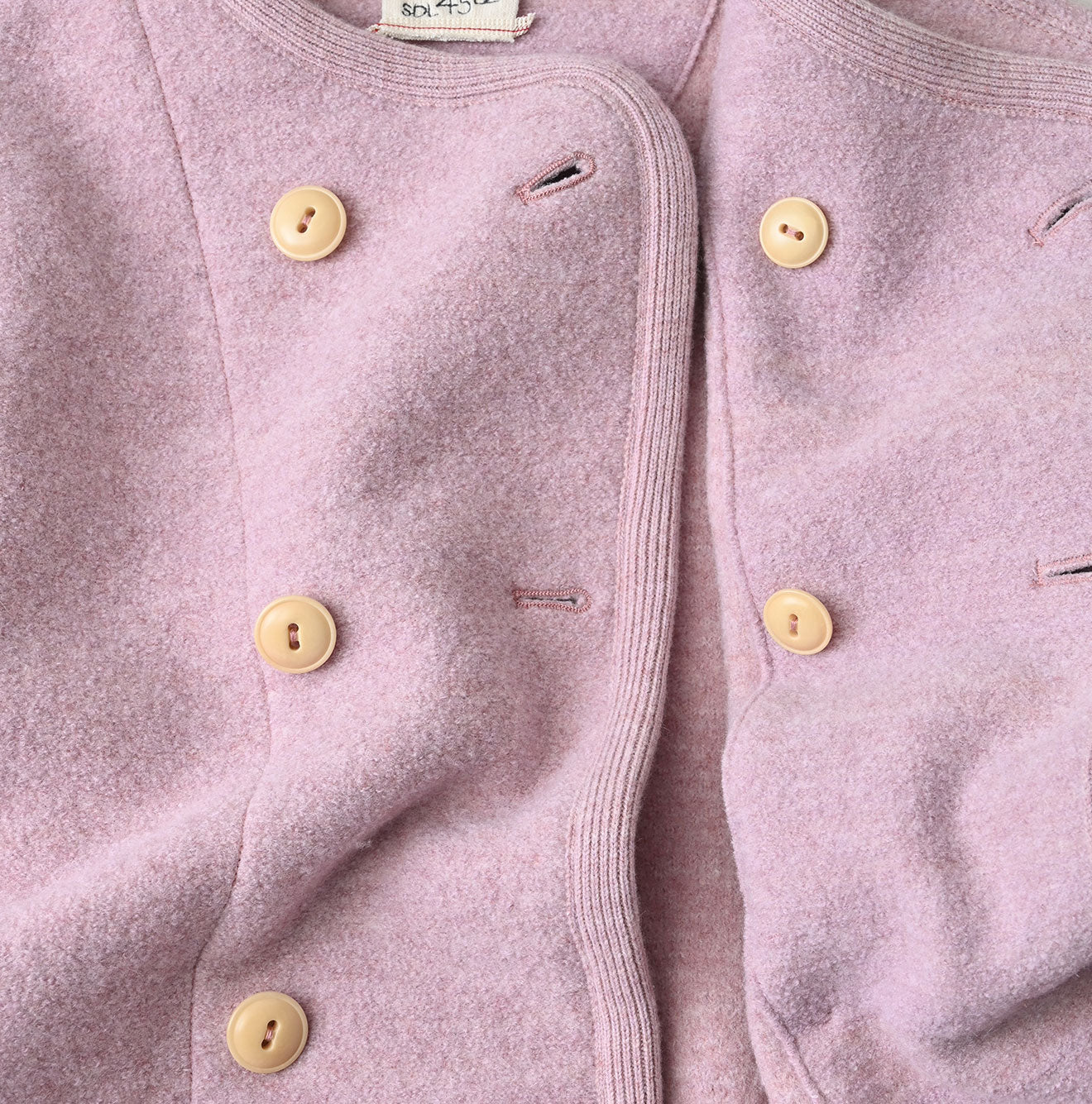 Boiled Wool Knit Tyrolean Coat Detail