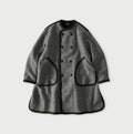 Crazy Boiled Wool Knit Tyrolean Coat