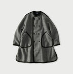 Crazy Boiled Wool Knit Tyrolean Coat