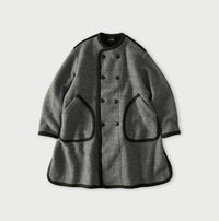 Crazy Boiled Wool Knit Tyrolean Coat