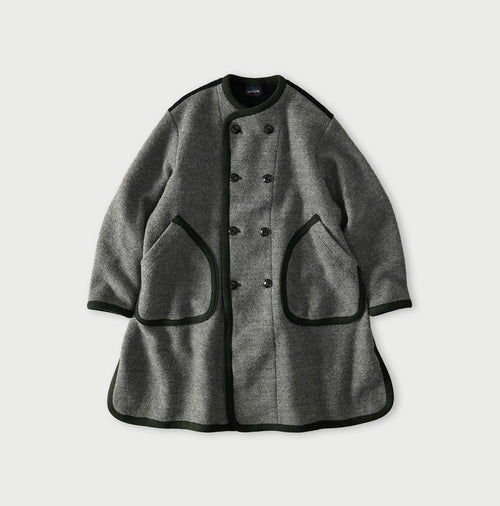 Crazy Boiled Wool Knit Tyrolean Coat