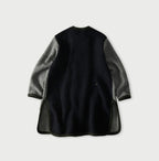 Crazy Boiled Wool Knit Tyrolean Coat Back