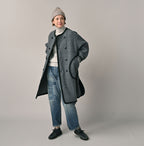 Crazy Boiled Wool Knit Tyrolean Coat Female Model