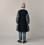 Crazy Boiled Wool Knit Tyrolean Coat Female Model
