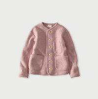 Boiled Wool Knit Tyrolean Cardigan