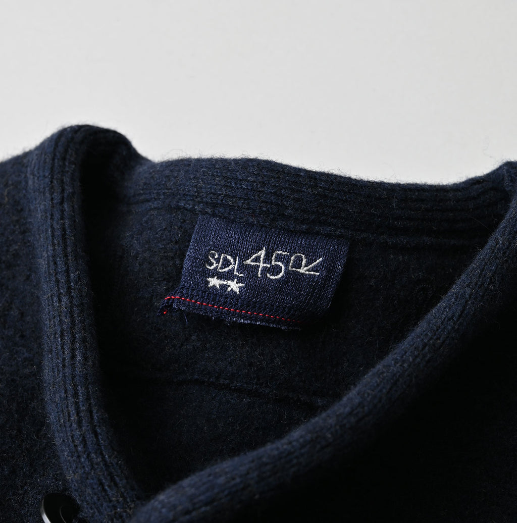 Boiled Wool Knit Tyrolean Cardigan Detail