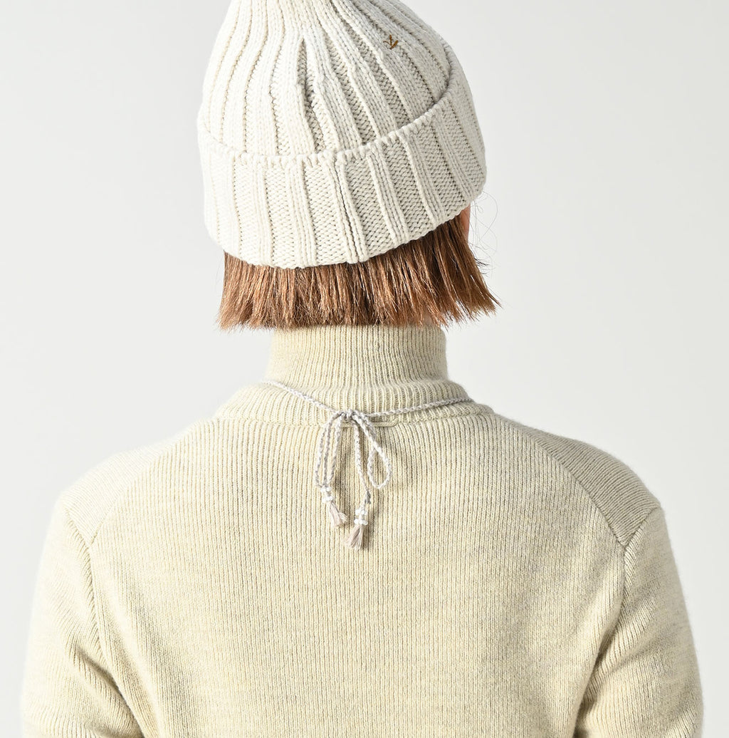 US Float Boiled Wool Ribbed Turtle Detail
