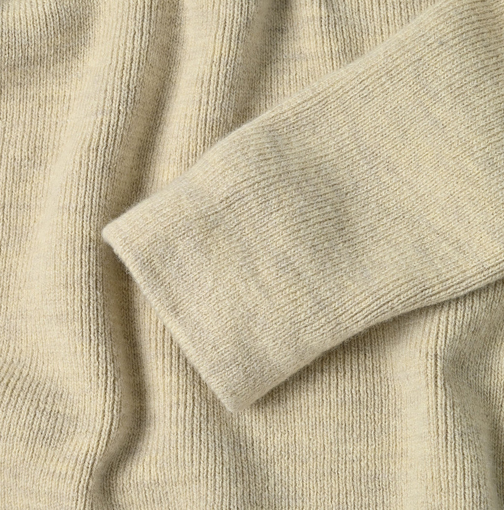 US Float Boiled Wool Ribbed Turtle Detail