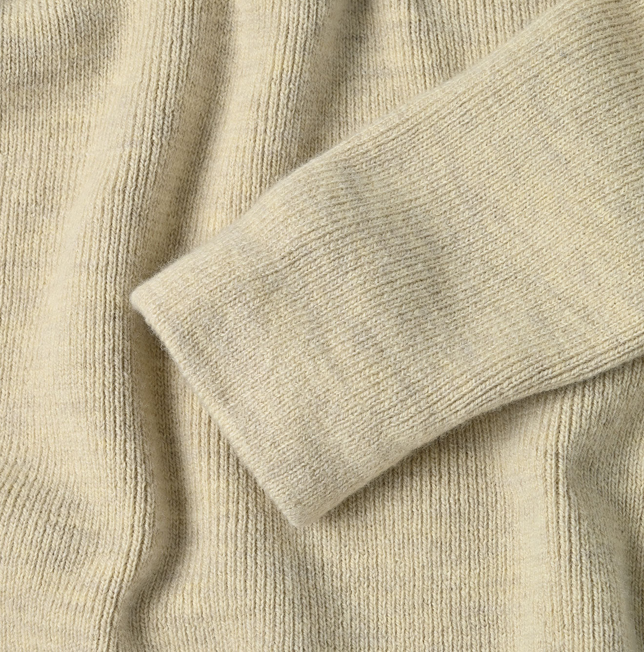 US Float Boiled Wool Ribbed Turtle Detail