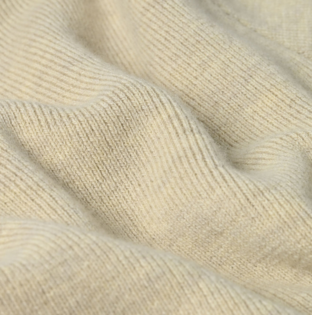 US Float Boiled Wool Ribbed Turtle Detail