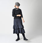 US Float Boiled Wool Ribbed Turtle Female Model