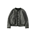Crazy Boiled Wool Knit Tyrolean Cardigan