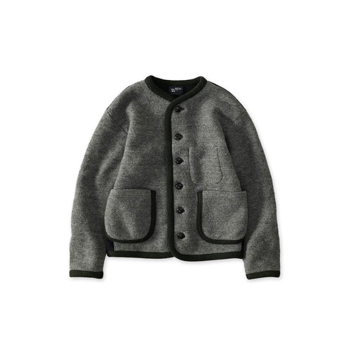 Crazy Boiled Wool Knit Tyrolean Cardigan