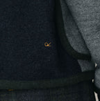 Crazy Boiled Wool Knit Tyrolean Cardigan Detail