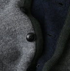 Crazy Boiled Wool Knit Tyrolean Cardigan Detail