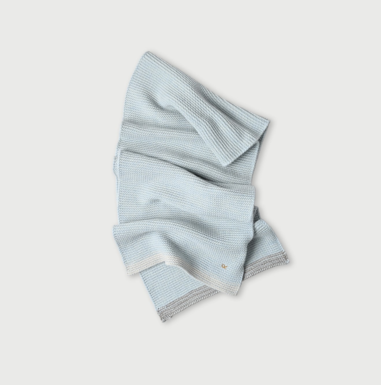 Yak Merino Muffler Pale Blue Top