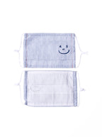 Khadi Cotton Smile Mask (3 Piece Set of Khadi White Cotton)