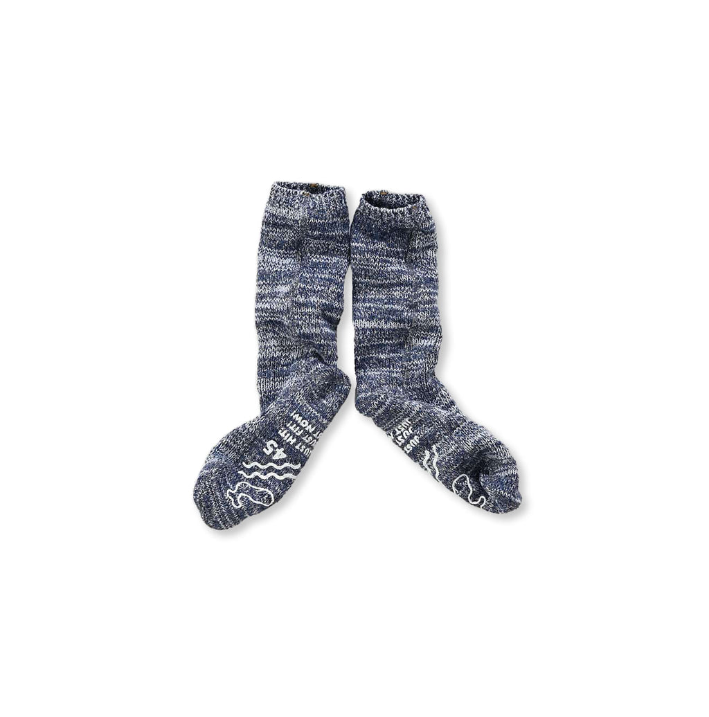 Indigo Zakkuri Knitsew Socks