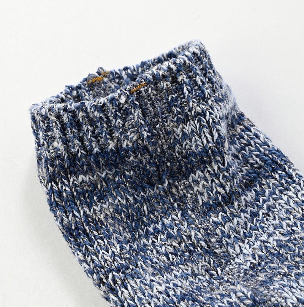 Indigo Zakkuri Knitsew Socks