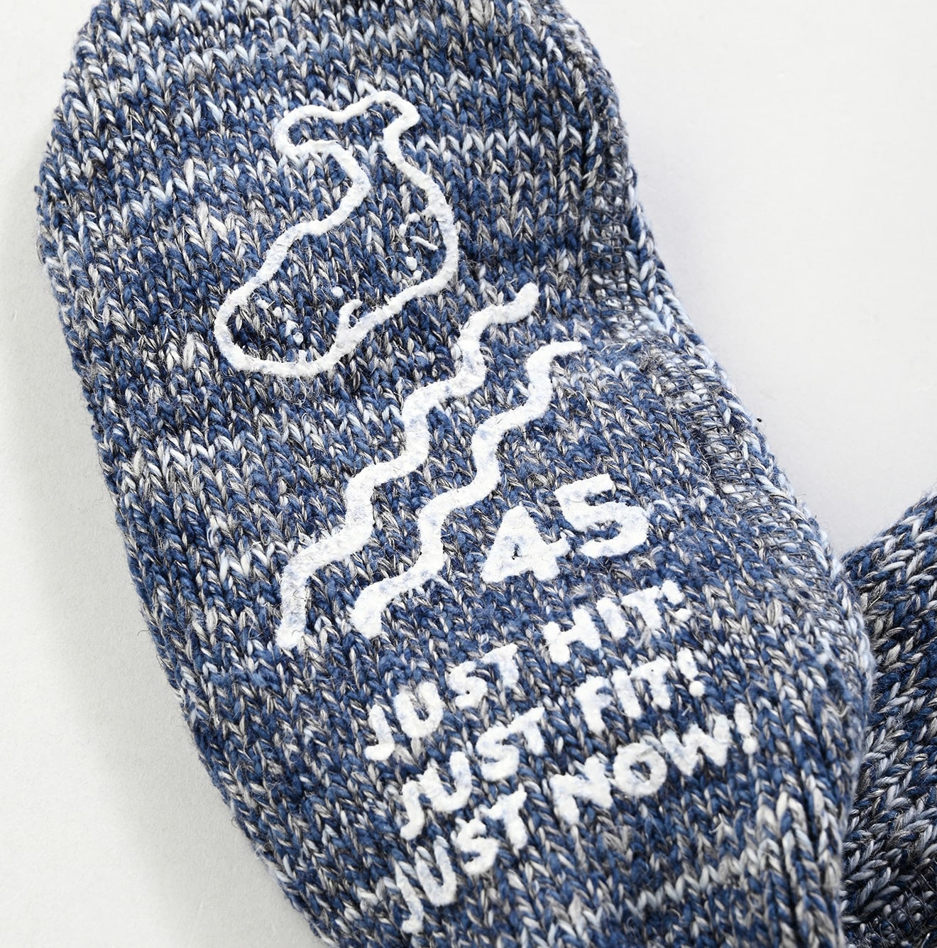Indigo Zakkuri Knitsew Socks