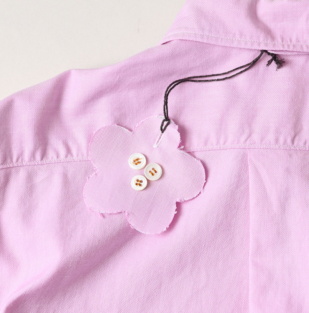Supima OX Petit Collar Long Sleeve Coupé Shirt Detail