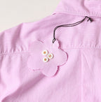 Supima OX Petit Collar Long Sleeve Coupé Shirt Detail