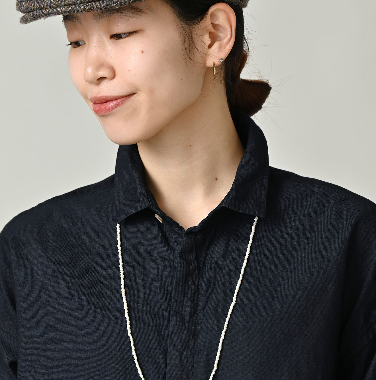 Indigo Supima OX Petit Collar Long Sleeve Coupé Shirt