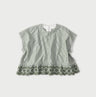 Supima OX Cutwork M Camisole Green Stripes