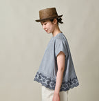 Supima OX Cutwork M Camisole Female Model