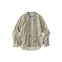 Ivy Flower Print Frill Blouse