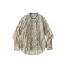 Ivy Flower Print Frill Blouse Blue