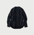 Indigo Ivy Flower Print Frill Blouse